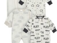 Onesies Brand Baby Boys & Girls 4-Pack Sleep 'N Play Footies Multi Pack