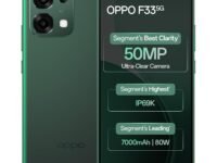 Oppo F33 5G Smartphone (6GB RAM, 128GB Storage, Forest Green) |50MP AI Camera |7000mAh Long Battery |45W Fast Charging-with No Cost EMI/Bank Offers