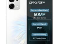 Oppo F33 5G Smartphone (8GB RAM, 256GB Storage, Pearl White) |50MP AI Camera |7000mAh Long Battery |45W Fast Charging-with No Cost EMI/Bank Offers