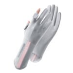 PALAY® Hand Gloves for Bike Riding, UV Sun Protection Glove for Women, Outdoor Riding Gloves for Bikers, Fishing, Golfing - UPF 50+, Non-Slip, Touch Screen Design (Grey)