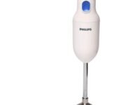 PHILIPS HL1655/00 Hand Blender | Powerful 250W Motor | with Rust free steel arm | Easy single trigger operation | Specially designed blades | Wall bracket for easy storage, 2year warranty Blue & White