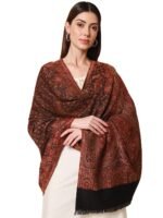 Pashmoda- Women's Faux Pashmina Jamawar Shawl, Wrap(SIZE: 40X80 Inches)