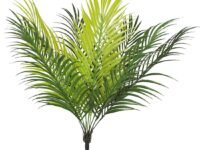 PulGos Plastic Silk Artificial Plant Areca Floor Plant Without Pot|50 Cm Tall,9 Branches in Light Green|Elegant Faux Plant for Interior,Home,and Office Decor|Stylish Ornamental for Any Space