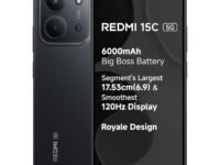 REDMI 15C 5G Midnight Black 6GB + 128GB | Royale Design | Massive 6000mAh Battery | Segment's Largest 17.53cm Display Up to 120Hz | MediaTek Dimensity 6300 | 33W Fast Charging | 50MP AI Dual Camera