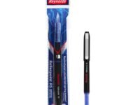 REYNOLDS ROLLER POINT Pen R5 1 CT Pouch - BLUE | Stylish Metal Clip Premium Look Rollerball Point Pen for Men Women Students & Office Professionals | Refillable | Smooth & Effortless Writing
