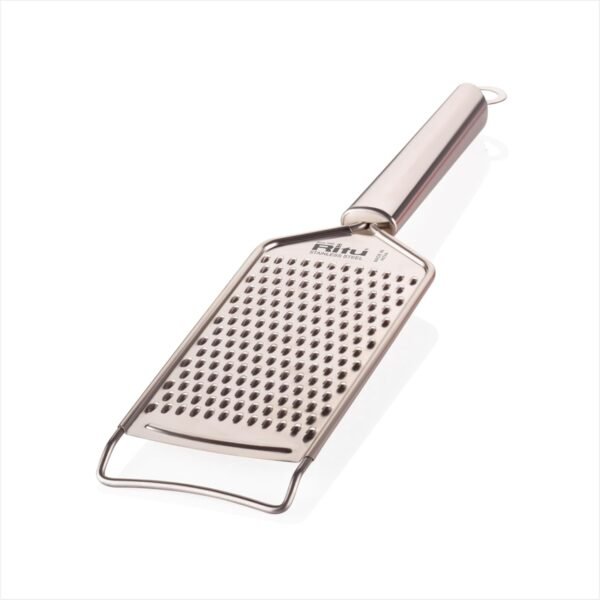 RITU Stainless Steel Cheese Grater for Kitchen | Ideal for Carrot, Ginger, Vegetable Slicer Grinder with Plastic Durable Handle | Rust -Free | Easy to Hold | Dishwasher Safe | Multicolor