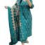 Rangnavi Women's Cotton Trending Straight Kurta with Pants and Dupatta Set | Ethnic Set (Teal)