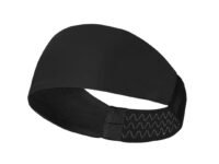 ReDesign Apparels Silicone Performance Headband For Men And Women- Running, Cycling, Yoga, Tennis, Badminton & Other Sports (Multiple Colors) (Black Plain)