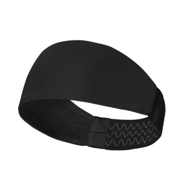 ReDesign Apparels Silicone Performance Headband For Men And Women- Running, Cycling, Yoga, Tennis, Badminton & Other Sports (Multiple Colors) (Black Plain)