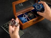 Royal Craft Expertise Watch Box For Men, Wooden watch boxes, Watch case for men, Indian Rosewood Timekeeper box with hinged lid, Timepiece storage Case