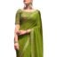 SIRIL Women's Georgette Bandhani Printed Saree With Unstitched Blouse Piece