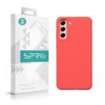SPRIG Cases Compatible with Samsung Galaxy S21 FE 5G Phone Liquid Silicone Premium Back Cover Drop Tested Shock Proof Case for Boys and Girls with Camera Protection (Light Watermelon)
