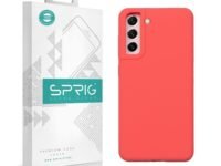 SPRIG Cases Compatible with Samsung Galaxy S21 FE 5G Phone Liquid Silicone Premium Back Cover Drop Tested Shock Proof Case for Boys and Girls with Camera Protection (Light Watermelon)
