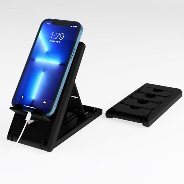 STRIFF Smartphone Stand, Tabletop, Foldable, Mobile Phone Stand, Tablet Stand, Smartphone Holder, Adjustable Height, Anti-Slip, Lightweight, Compact, Portrait and Horizontal, Easy to Carry(