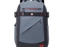 SWISS MILITARY 30L Unisex Laptop Travel Backpack for 15.6-Inch Laptops – with Luggage Strap, Detachable Key Ring, Anti-Theft Pocket, Expandable Bottle Pocket for Office and College Use