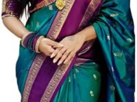 SWORNOF Women's Banarasi silk Saree With Unstitched Blouse Piece