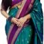 SWORNOF Women's Banarasi silk Saree With Unstitched Blouse Piece