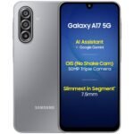 Samsung Galaxy A17 5G (Gray, 6GB RAM, 128GB Storage) | 50 MP No Shake Camera | Google Gemini + Samsung Care Services Damage Protection Plan for 1 Year