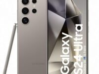 Samsung Galaxy S24 Ultra 5G AI Smartphone with Galaxy AI (Titanium Gray, 12GB, 256GB Storage), Snapdragon 8 Gen 3, 200 MP Camera with ProVisual Engine and 5000mAh Battery