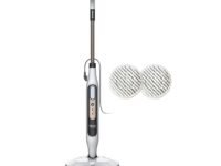 Shark Steam & Scrub S8201IN Steam Mop | Automatic Steam & Scrub with Steam Blaster | 4 Rotating Washable Power Pads | 3 Steam Settings | LED Headlights | Swivel Steering | For Sealed Hard Floors