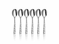 Shri & Sam Stainless Steel GSW Dotted Coffee Spoon, 6 Pieces