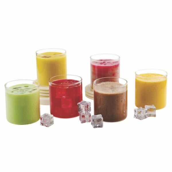 Signora Ware Illusion Borosilicate Glass Drinking Glass | Crystal Clarity | Odorless & Lightweight | Heat and Scratch Resistant | Best for Serving Drinks & Lemonade On Gatherings (205Ml X 6 | Clear)
