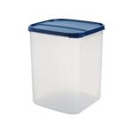 Signoraware Modular BPA Free Plastic Square Container | Dishwasher safe | Airtight & Leakproof | Kitchen & Pantry Storage | Ideal for Atta, Rice & Sugar Storage | Multipurpose ( ModBlue | 6.5 Ltr )