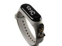 Silicone Digital Led Band for Kids, Boys & Girls, Smart Watch, Waterproof Stylish and Fashionable (Age 2 to 12 Years) Dial-Black, Kids wach for Birthday Gift