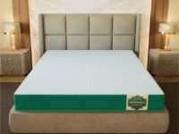 SleepyHug AirCell Ortho Dual Comfort Plus 6 Inch Mattress |Reversible Hard & Soft | 2 Side |7 Years Warranty | Back Pain Relief| Orthopedic | Single Bed Size White & Teal (LxWxH -78x36x6 Inch)