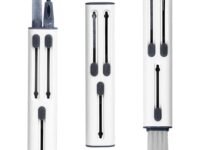 Sounce Cleaning Kit Computer Screen Brush Tool, Multi-Function Electronic Cleaner Spray for Screen, PCs, Monitors, Keyboards, Desktop, MacBooks, Mobile, iPhones, Earbuds, and Camera (3-in-1 Kit)