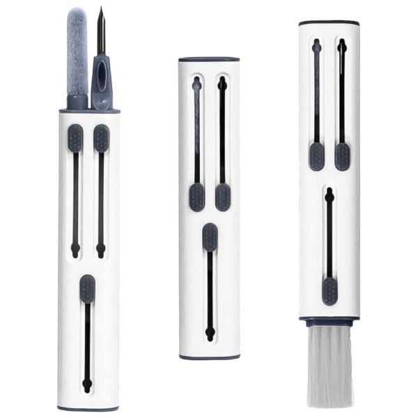 Sounce Cleaning Kit Computer Screen Brush Tool, Multi-Function Electronic Cleaner Spray for Screen, PCs, Monitors, Keyboards, Desktop, MacBooks, Mobile, iPhones, Earbuds, and Camera (3-in-1 Kit)