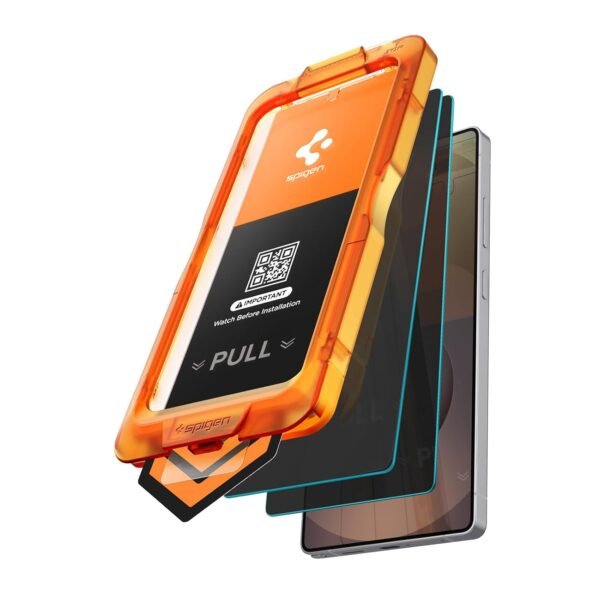 Spigen AlignMaster S Privacy Tempered Glass for Galaxy S25 Ultra | [2Pack] Screen Protector Guard