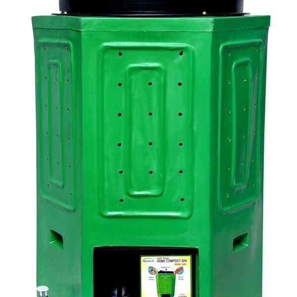 Spintech Polyethylene Composter Hot Pile Home Compost Bin (Green) SCB100
