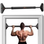 Sportneer Pull Up Bar: Strength Training Chin up Bar without Screws | Adjustable 75-94cm Width Locking Mechanism Pull-up Bar for Doorway - Max Load 440lbs for Home Gym Workout, Non-slip