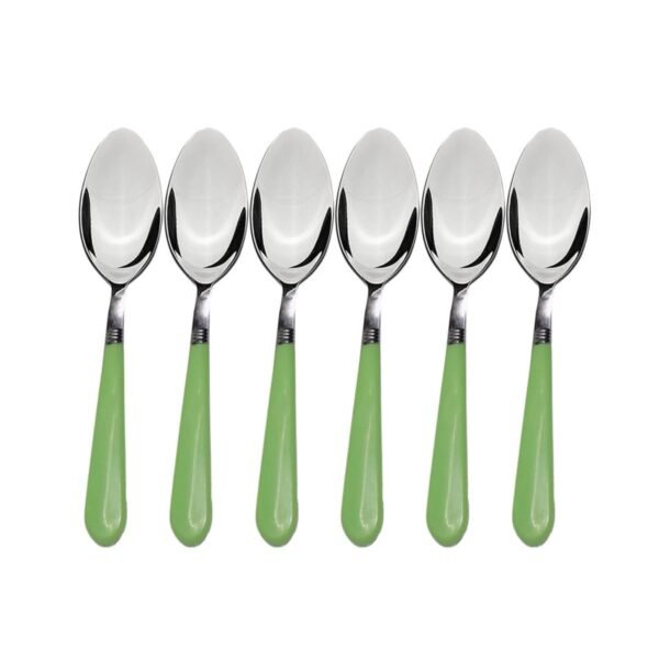 Stainless Steel Dinner Spoons - 6 Pcs - Multicolor (‎SR-47)