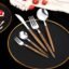 Stainless Steel Silverware Set, Flatware Set Modern Tableware Cutlery Set for Home and Restaurant, Square Edge & Mirror Finish, No Peel Off Utensils Cutlery Set (Silver, Set of 5 PCS)