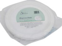 Status Round Bagasse Plate, 17cm, White, 10 Piece