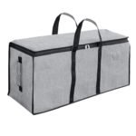 Storite Jumbo Super-Size 81 L Canvas Moisture Proof Heavy Duty Storage Bag | for Toys/Stationery/Blankets/Clothes/Moving Bags MultiPurpose With Strong Reinforced Handles Rectangular (Grey,87x26x36 cm)