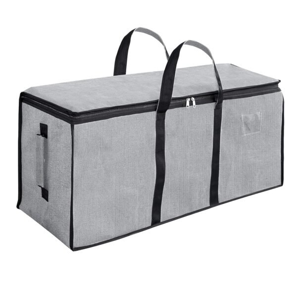 Storite Jumbo Super-Size 81 L Canvas Moisture Proof Heavy Duty Storage Bag | for Toys/Stationery/Blankets/Clothes/Moving Bags MultiPurpose With Strong Reinforced Handles Rectangular (Grey,87x26x36 cm)