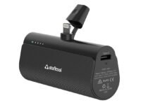 Stuffcool Snap 5000mAh Super Compact Lightning Power Bank with 20W PD Output, Charges Any iPhone 50% in 30 mins, Compatible with All iPhones, iPads, Airpods (Black)