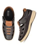 Super Soft Ortho Friendly Adjustable Velcro strap Doctor Sandal & Cushioned Footbed Lightweight Anti-Slip Sole Casual Sandals in Dual Comfortable Stylish for Men BB1037
