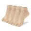 Supersox Ankle Thumb Socks for Woman | Breathable Combed Cotton | Moisture Absorbent & Odour Resistant | Soft Comfortable Fit with Durable Welt | Everyday Wear | Pack of 4