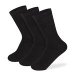 Supersox Formal Crew Length Socks for Women | Combed Cotton | Breathable, Anti-Odour & Moisture Absorbent | Soft & Comfortable Office Wear | Pack of 3