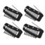 TEMPERIA (4pcs) Dupatta Clips for Brides - Bridal Saree Pallu Chunni Setting Holding Safety Pin for Head - Hair Patch Wig Clips for Women - Black