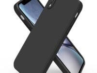 Tobfit Silicone Phone Case Compatible with iPhone XR, Full-Body Protective Smart Phone Back Cover for Women Men, Durable Anti-Scratch Shockproof Phone Cover for iPhone XR Case 6.1 Inch (Black)