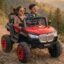 Toyzone Buster Electric Jeep (Red) | 12V Rechargeable Ride on with 8Ah Battery | Music Player with BT, USB & AUX | Smooth Acceleration | 6M Battery Warranty | Age 3-12 Years, Upto 50 kg