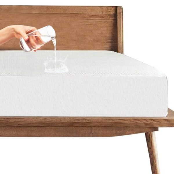 Trance Cotton Feel Terry Ultra Soft Waterproof Mattress Protector | Breathable - Hypoallergenic Mattresses Cover (72x72 inch | 6x6 feet, White - Pack of 1)