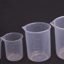 Truvic Combo Pack (4pcs) 50ml 100ml, 250ml, 500ml Plastic Science Beaker Set Measuring Cup Transparent
