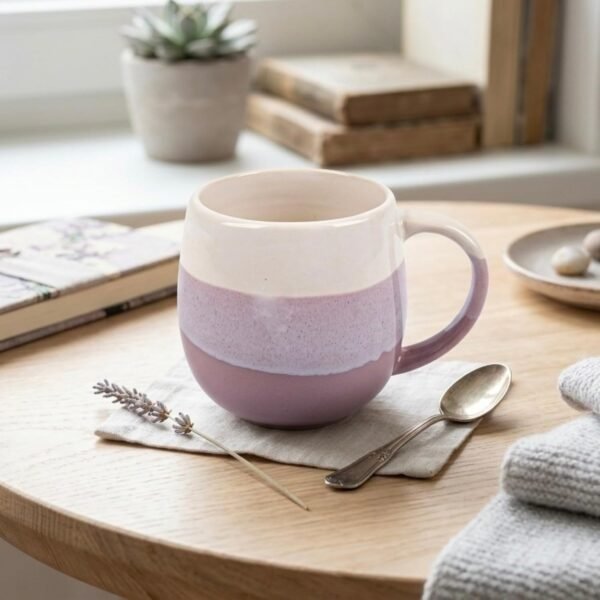 U & U UNIQUE UTILITIES Large Ceramic Coffee Mug (450 ML) | Milk Mug | Microwave & Dishwasher Safe | Coffee Cups | Ideal for Home, Office & Gift (Purple)