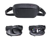 ULANZI BP08 Camera Sling Bag,Versatile Crossbody Travel Chest Bag Messenger Portable Handheld Travel Bag Accessories Stylish Compatible with Sony Smartphone etc -3L, BLACK
